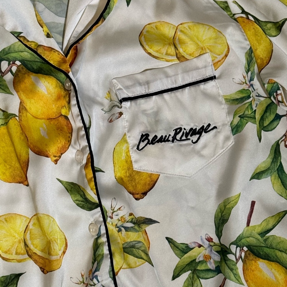 Averie For Beau Rivage Alegria‘s crisp, juicy print Pajama  long two-piece set. - Picture 7 of 13